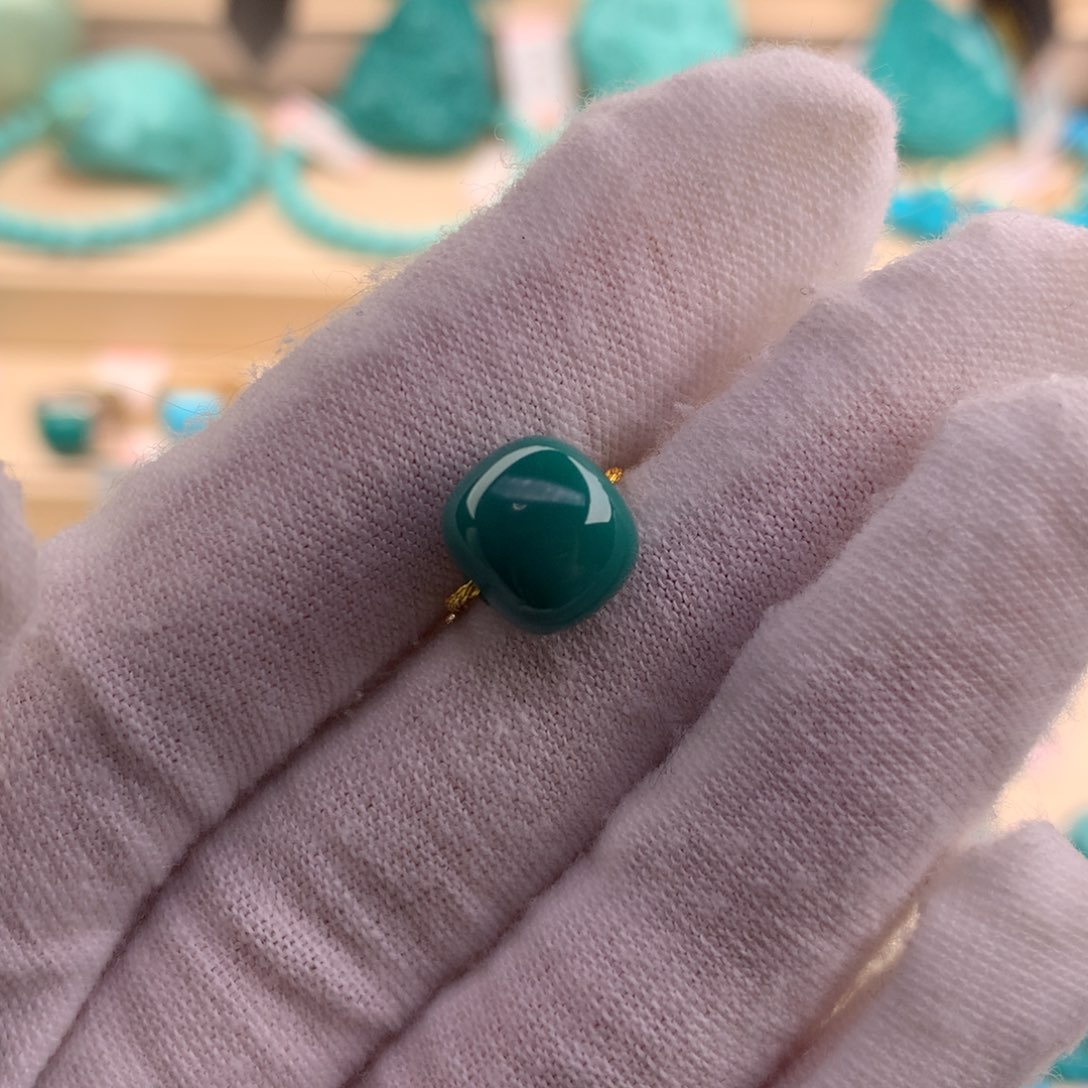 绿松石珠宝奇石未镶嵌10-8.8