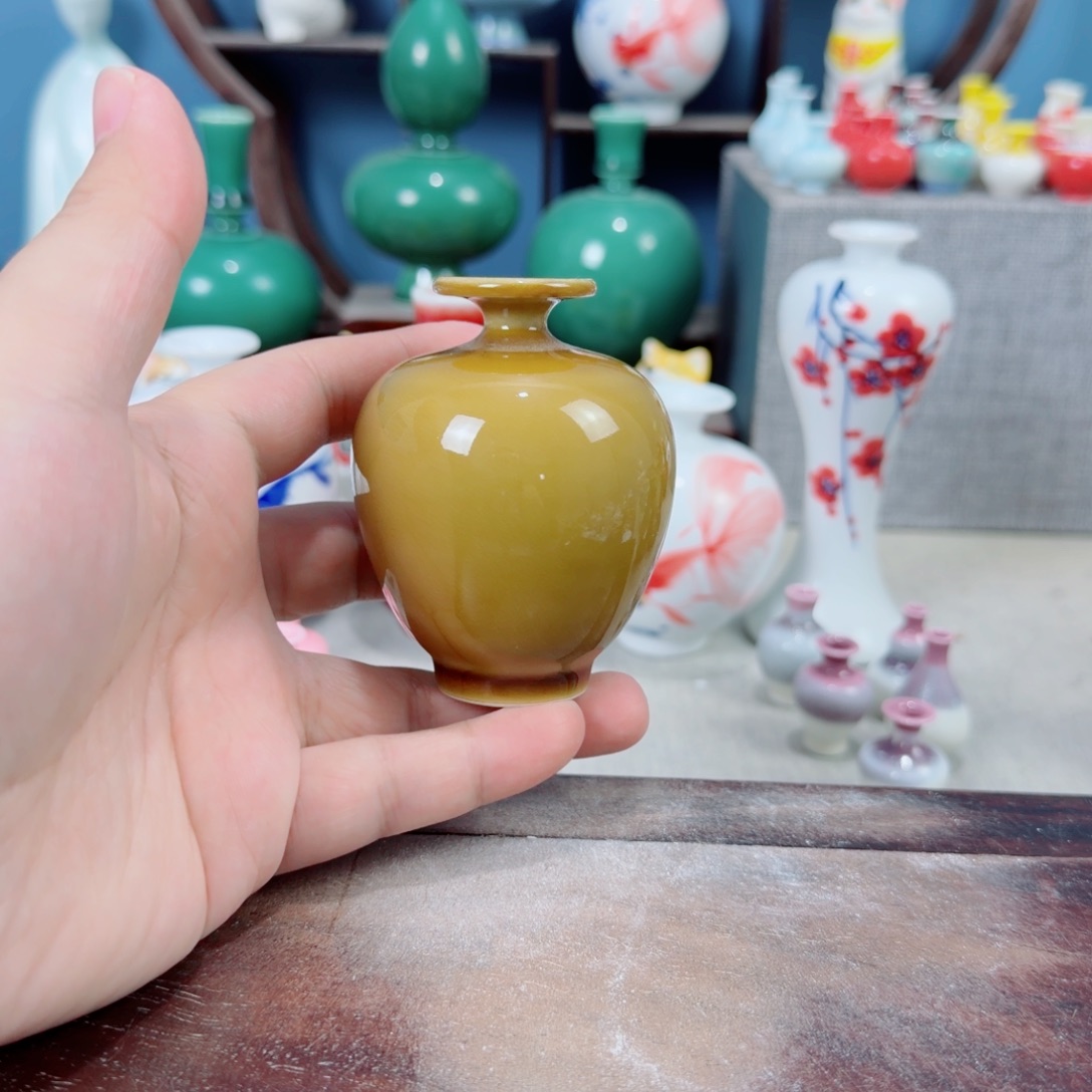 陶瓷手工小花器摆件