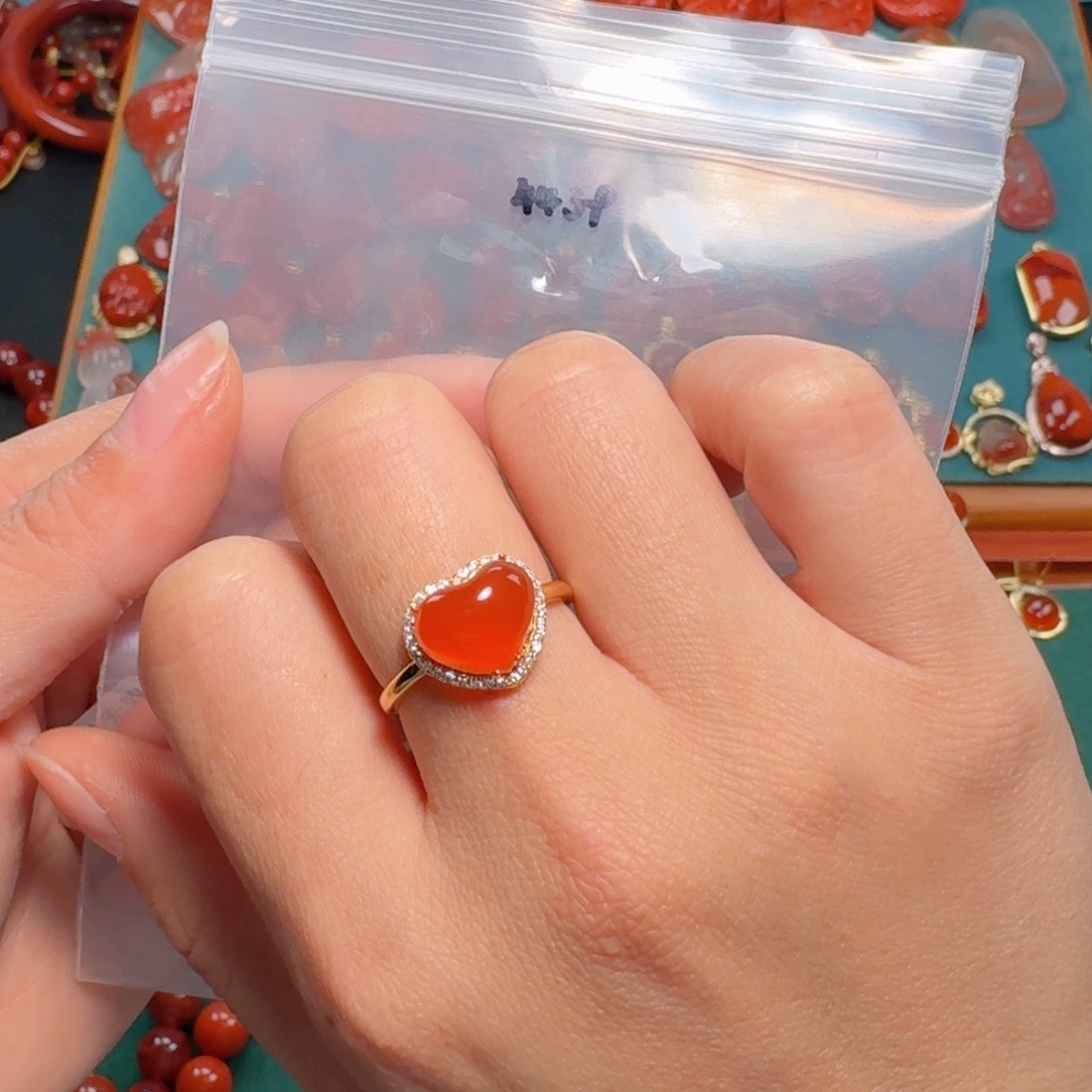 南红玛瑙南红银S925镶嵌