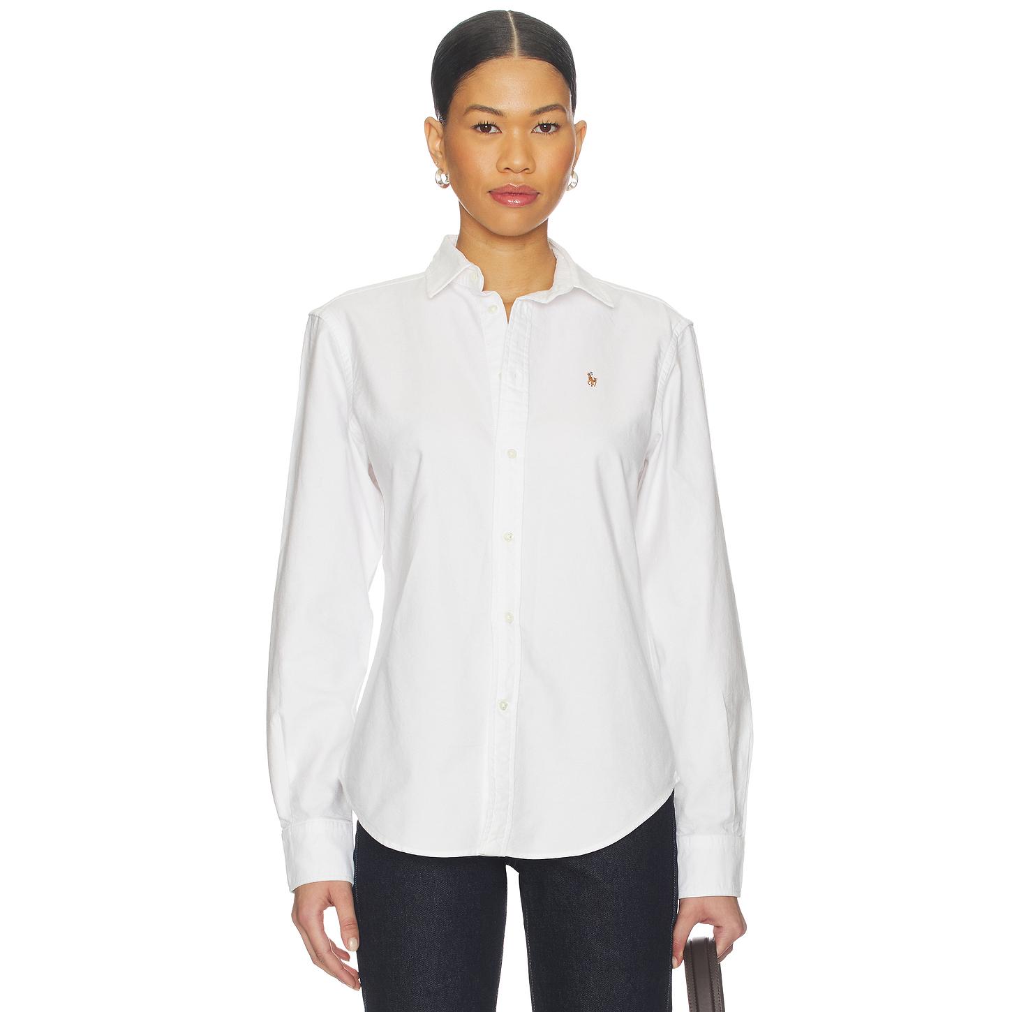 POLO RALPH LAUREN 系扣衬衫 白色