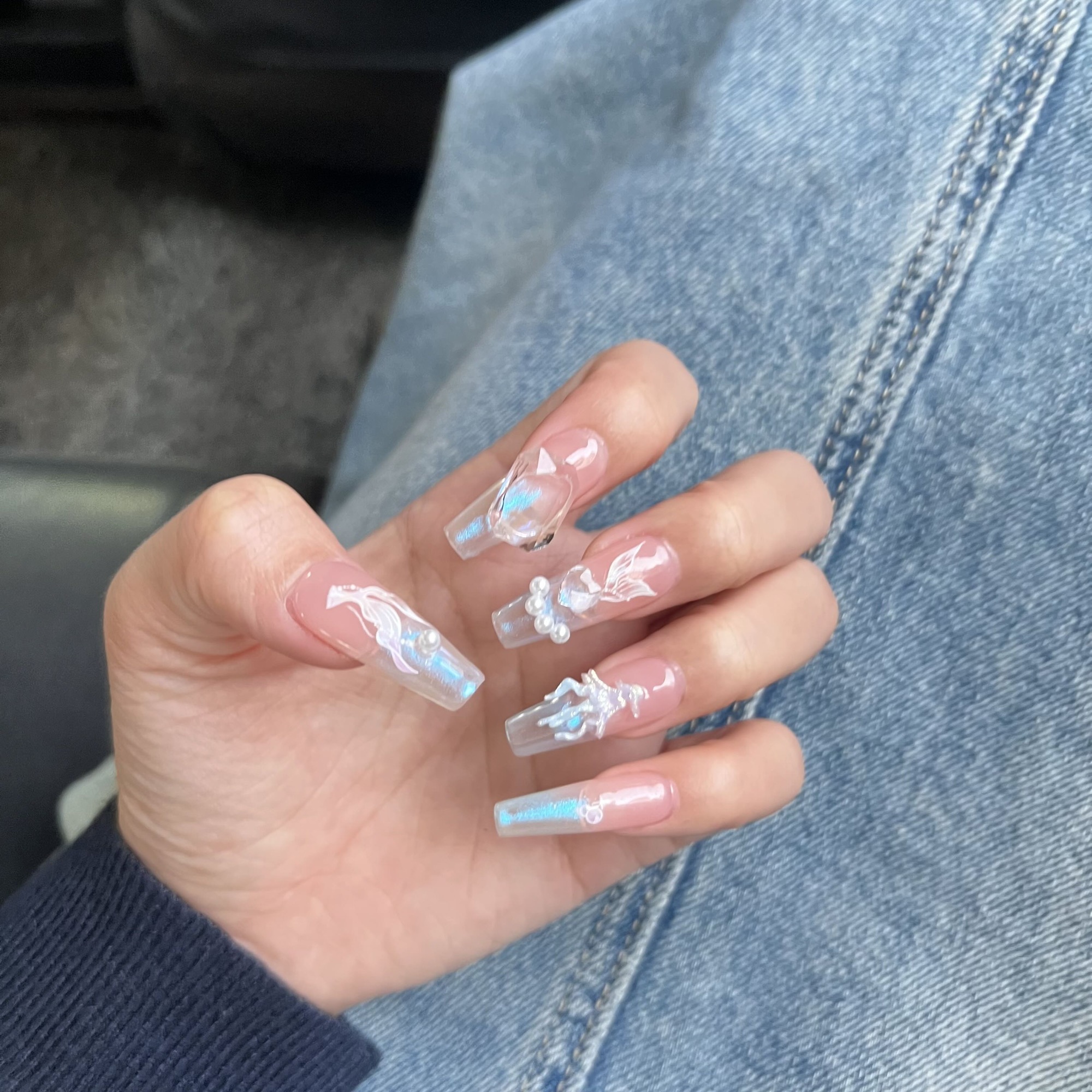 纯手工新年高级感原创穿戴甲加油链接