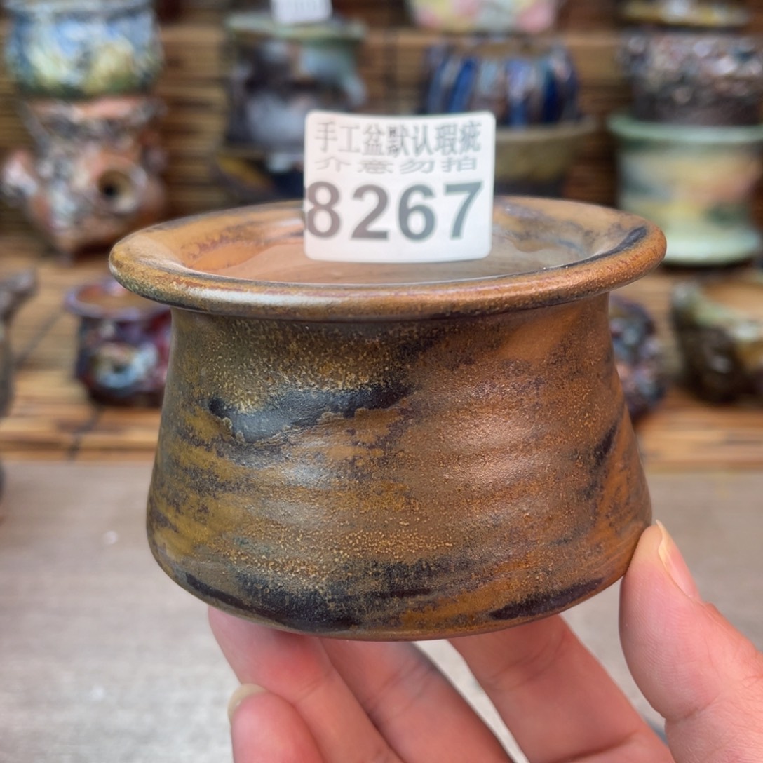 手工花盆默认瑕疵完美者勿拍