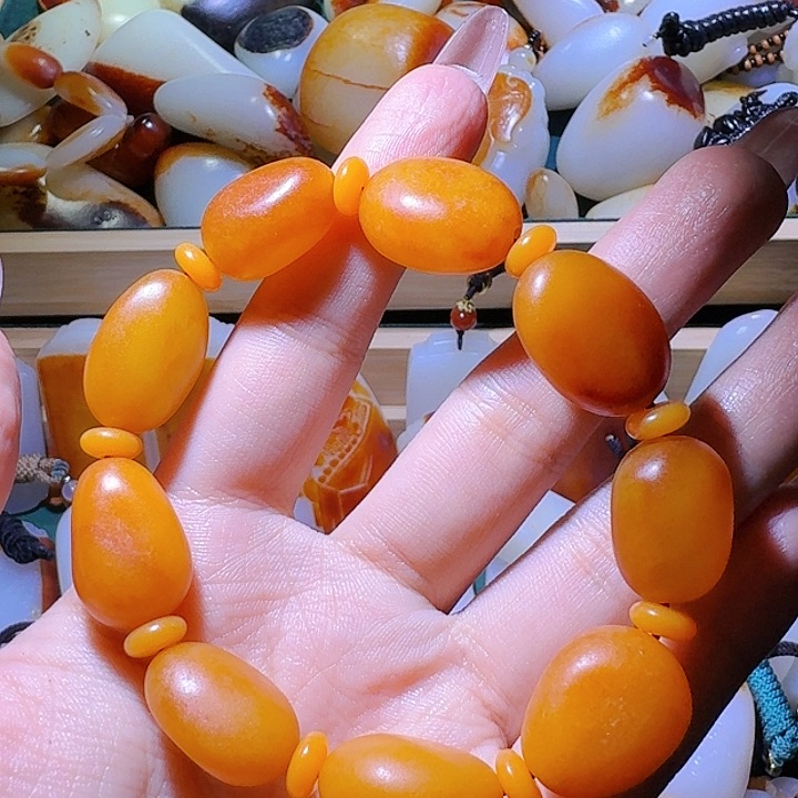 和田玉挂件未镶嵌海*花