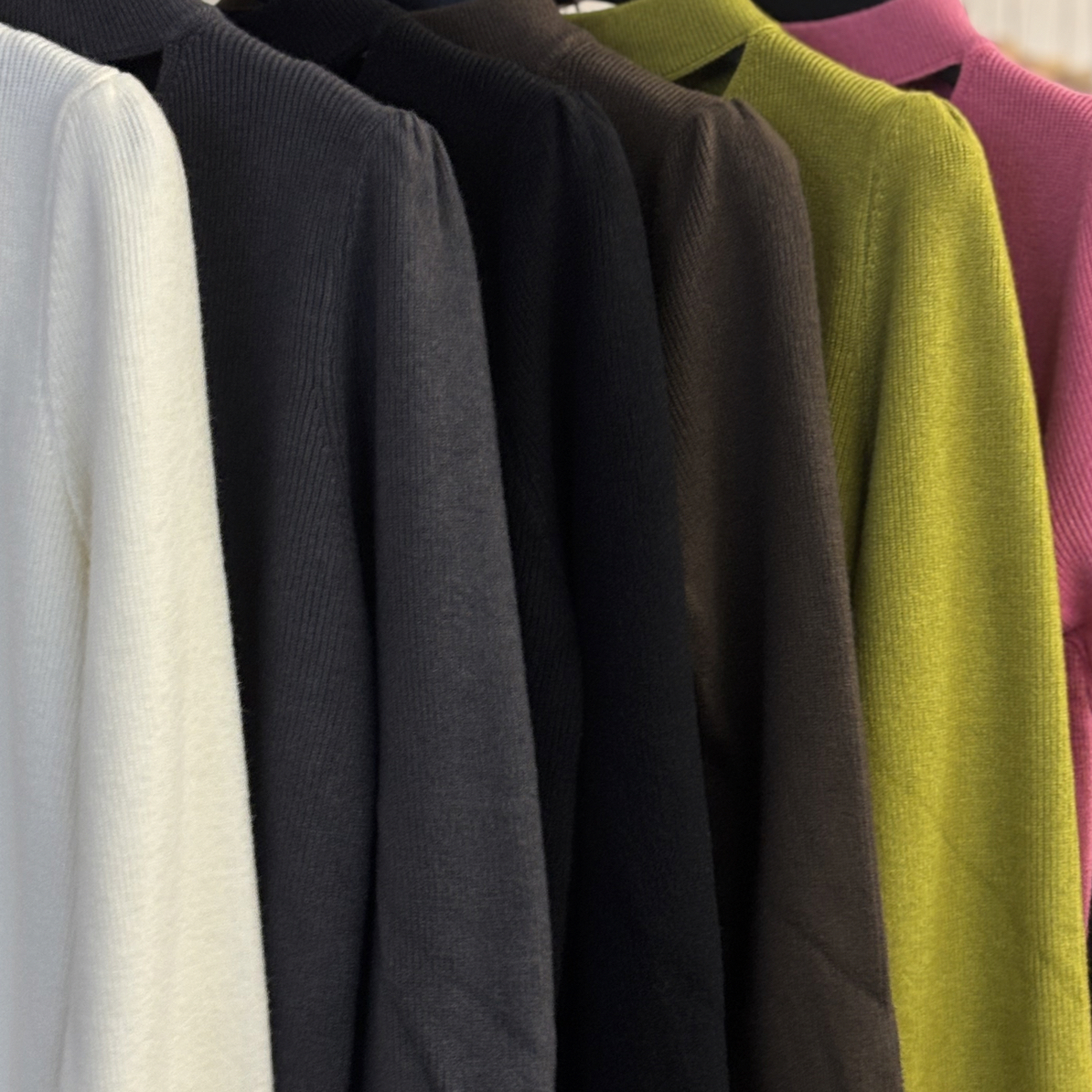 设计师双排扣小心机针织衫8359