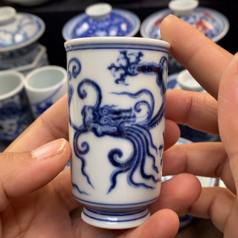 【闪购商品】景德镇青花主人杯