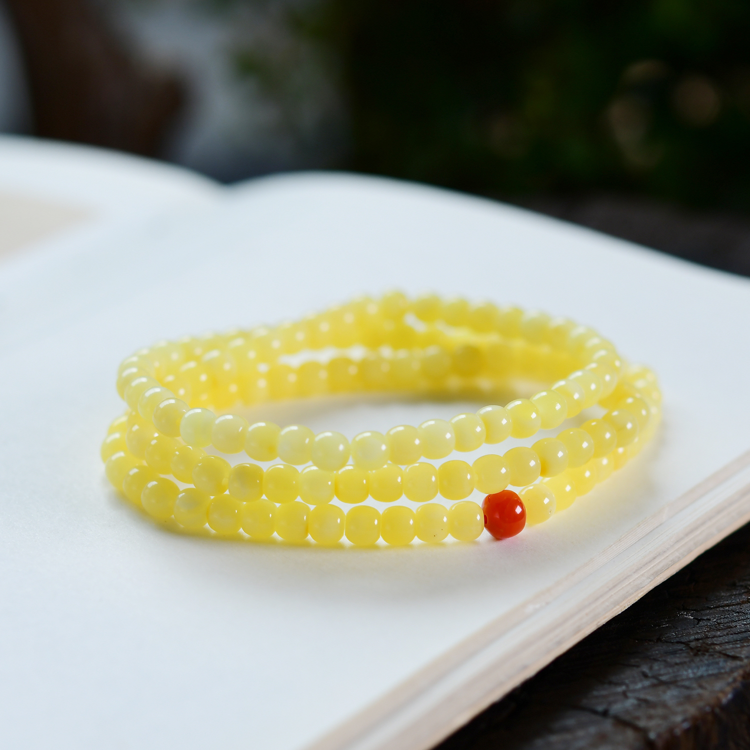 原矿俄料蜜蜡老型手链女白花蜜蜡老型多圈手串天然无优化可两用