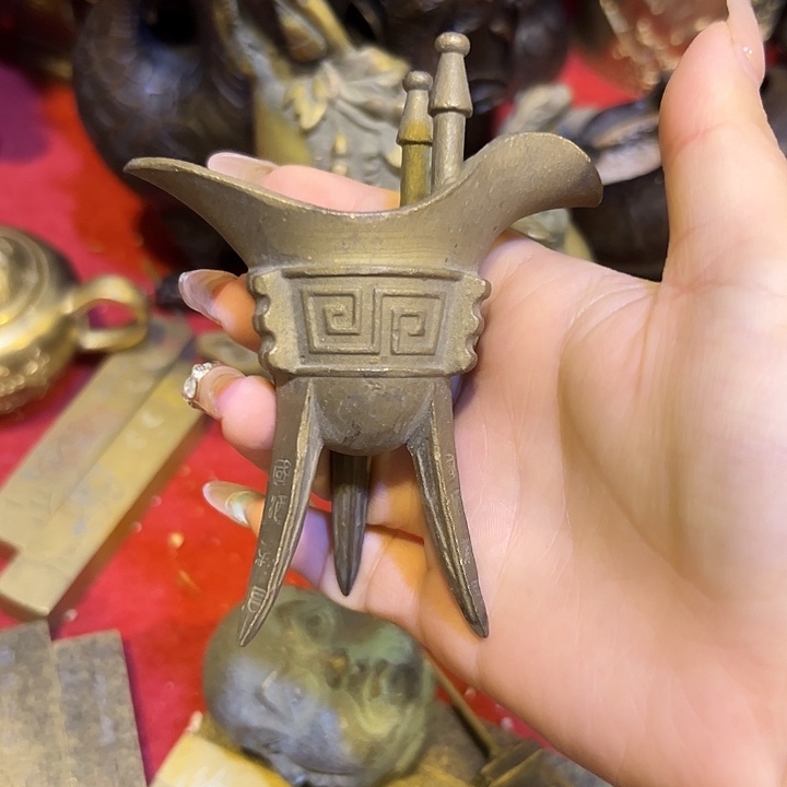 黄铜摆件，文房工艺品摆件