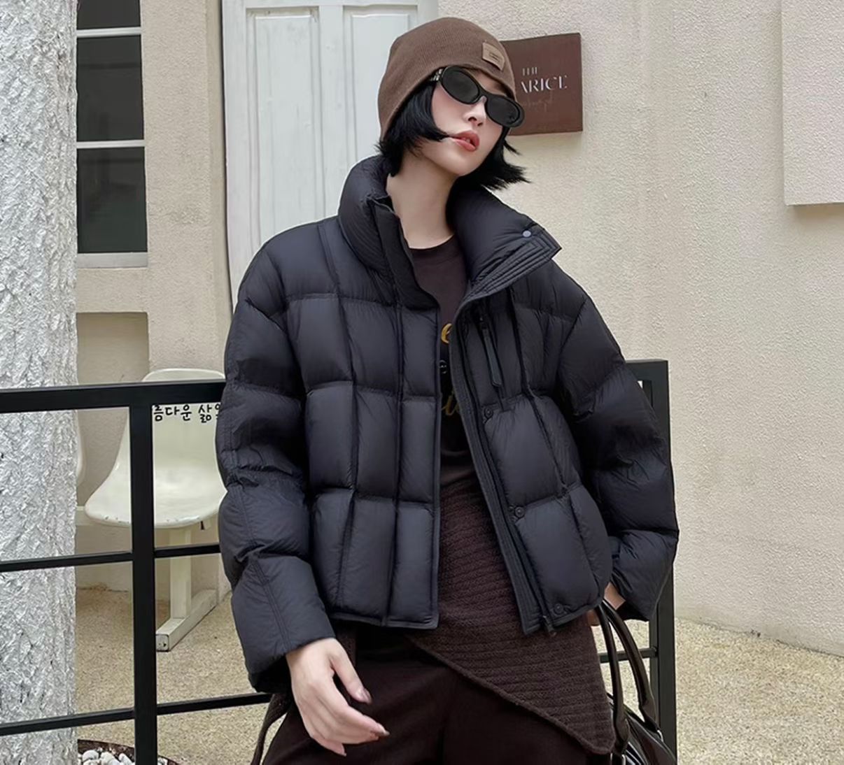 YPUT冬季女装休闲百搭保暖立领棉服 YHG207012G