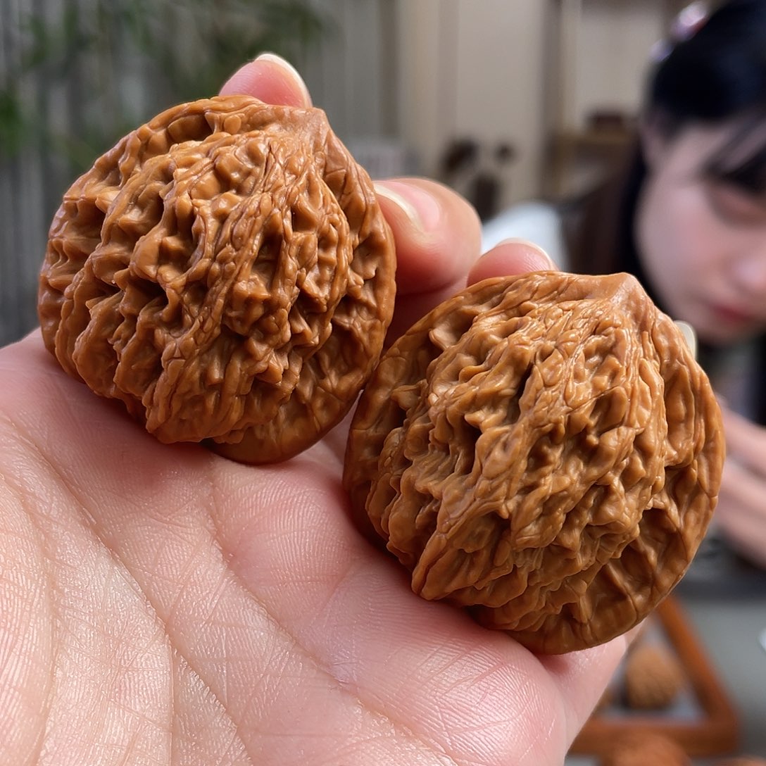 桃核把件40尺全品狼牙麦穗虎头CN01114已打底