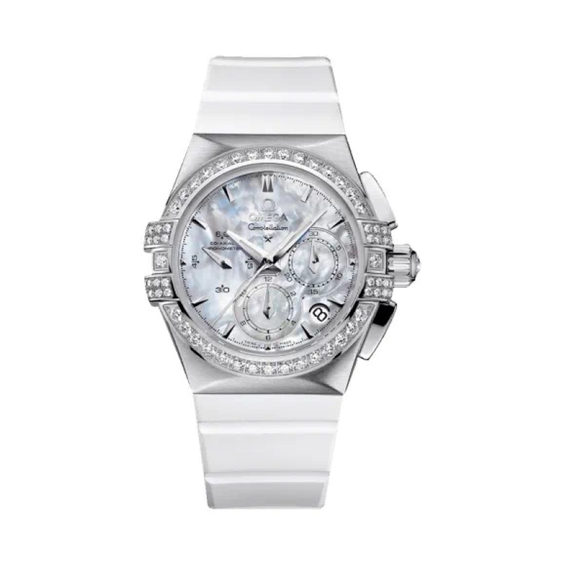 95新 Omega/欧米茄 星座系列/33mm/自动机械/原镶钻/女表贝母盘