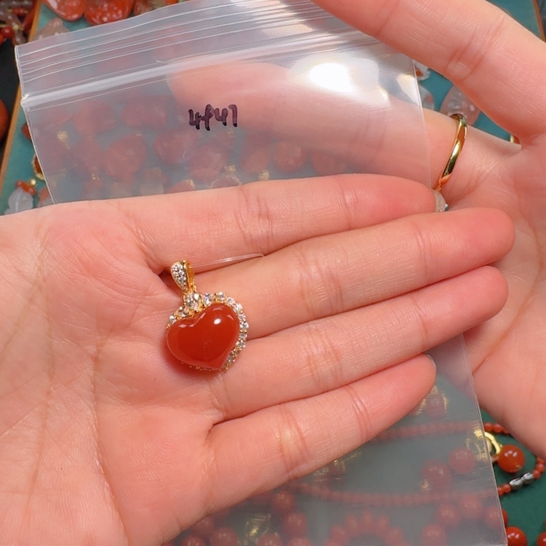 南红玛瑙南红银S925镶嵌