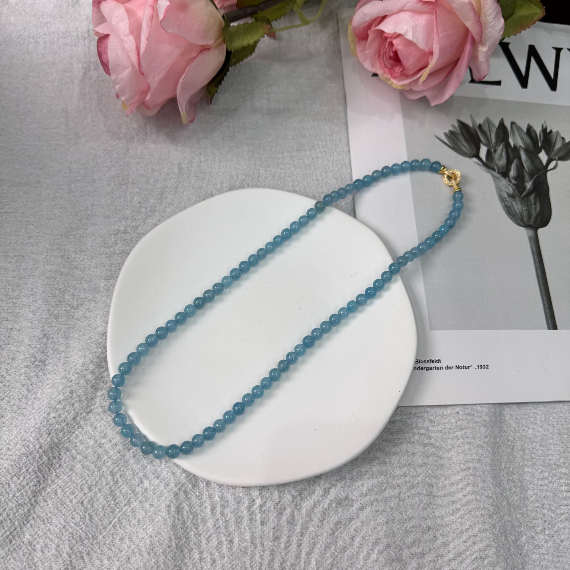 高定珠宝蓝水项链6+RX1648S058