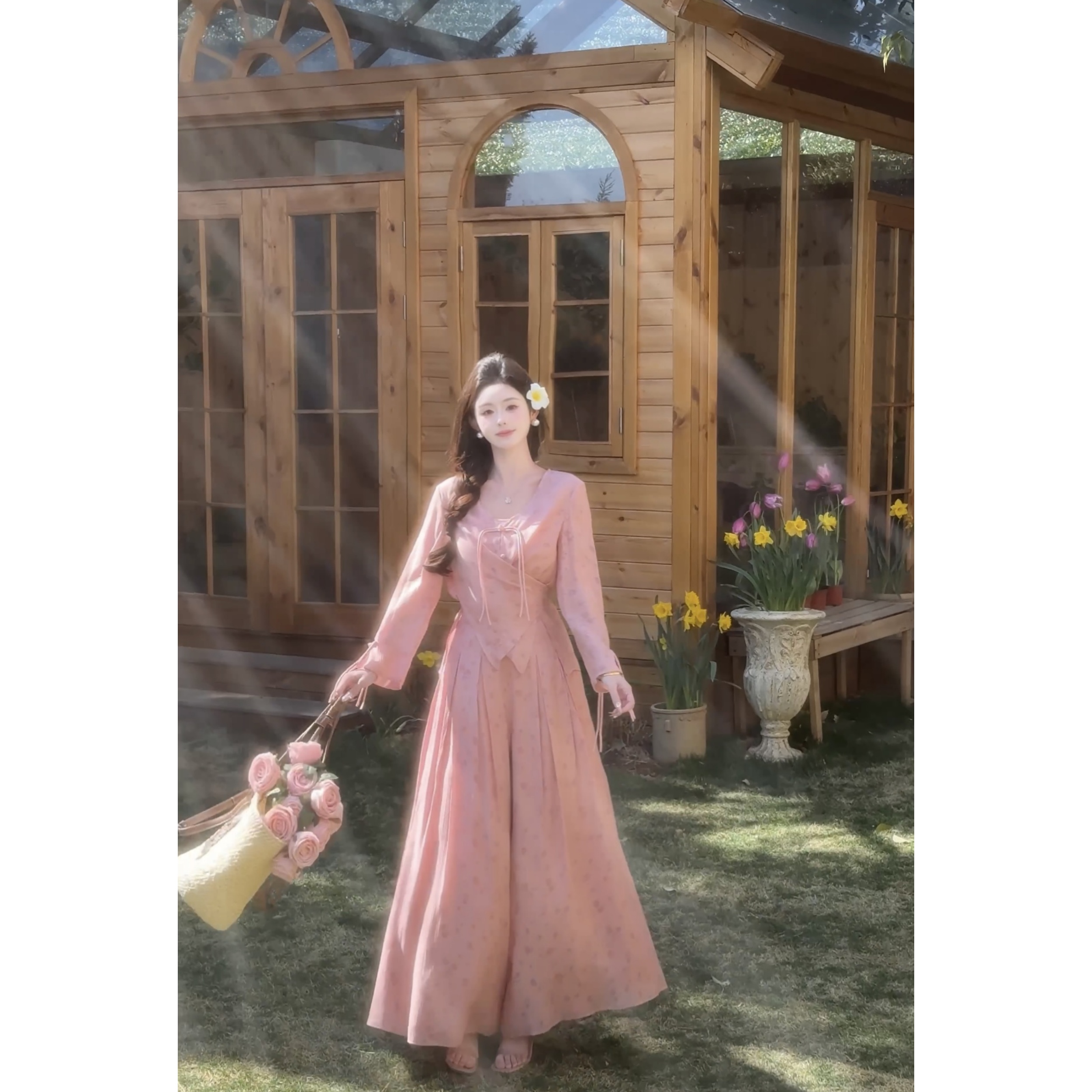 【烟火星辰】<77>新中式外套+裙裤+吊带+飘带XMZH5759