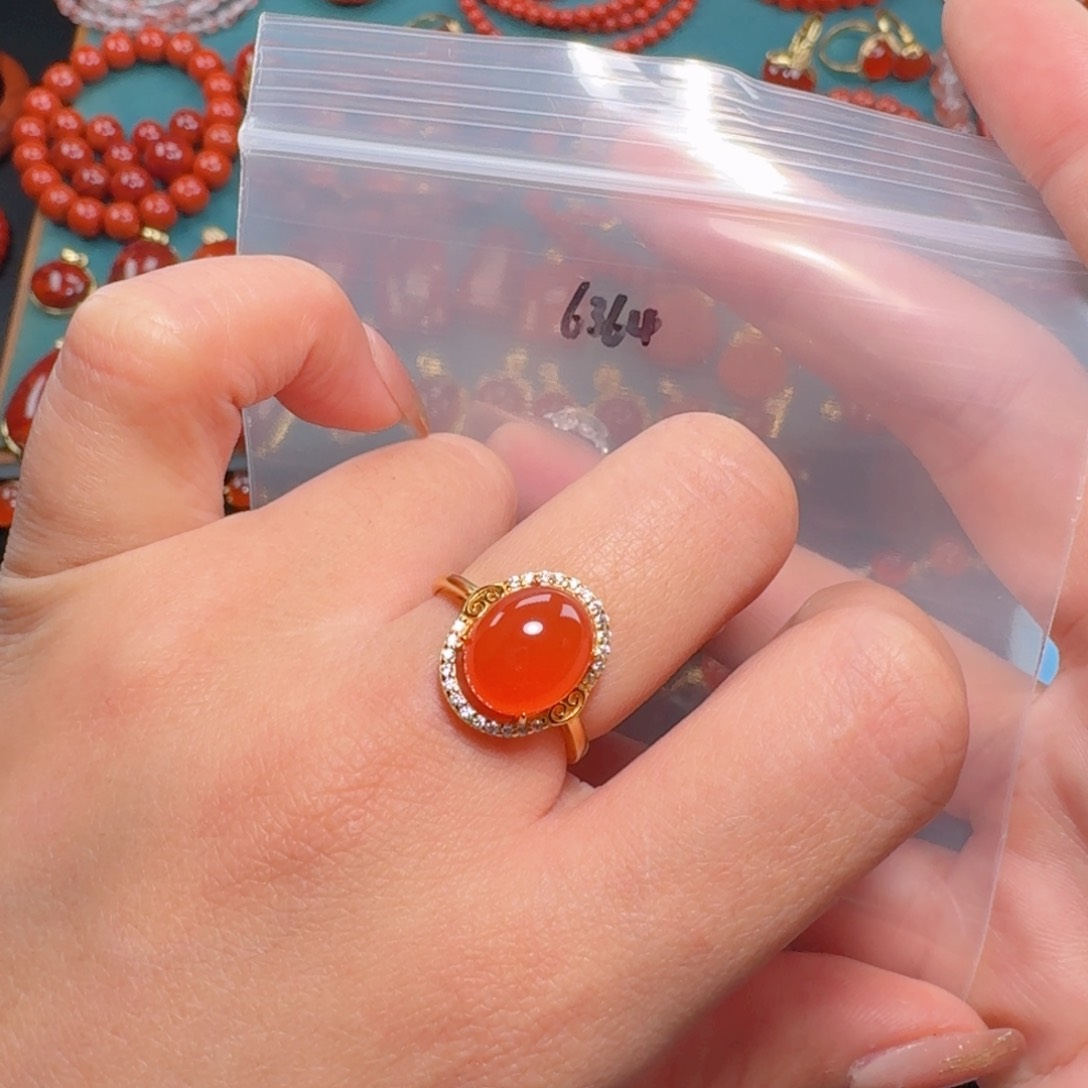 南红玛瑙南红银S925镶嵌