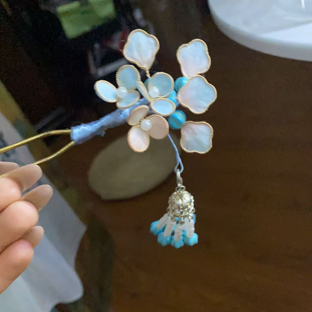 女男女通用复古宫廷民族风发簪头饰旗袍发饰日常步摇