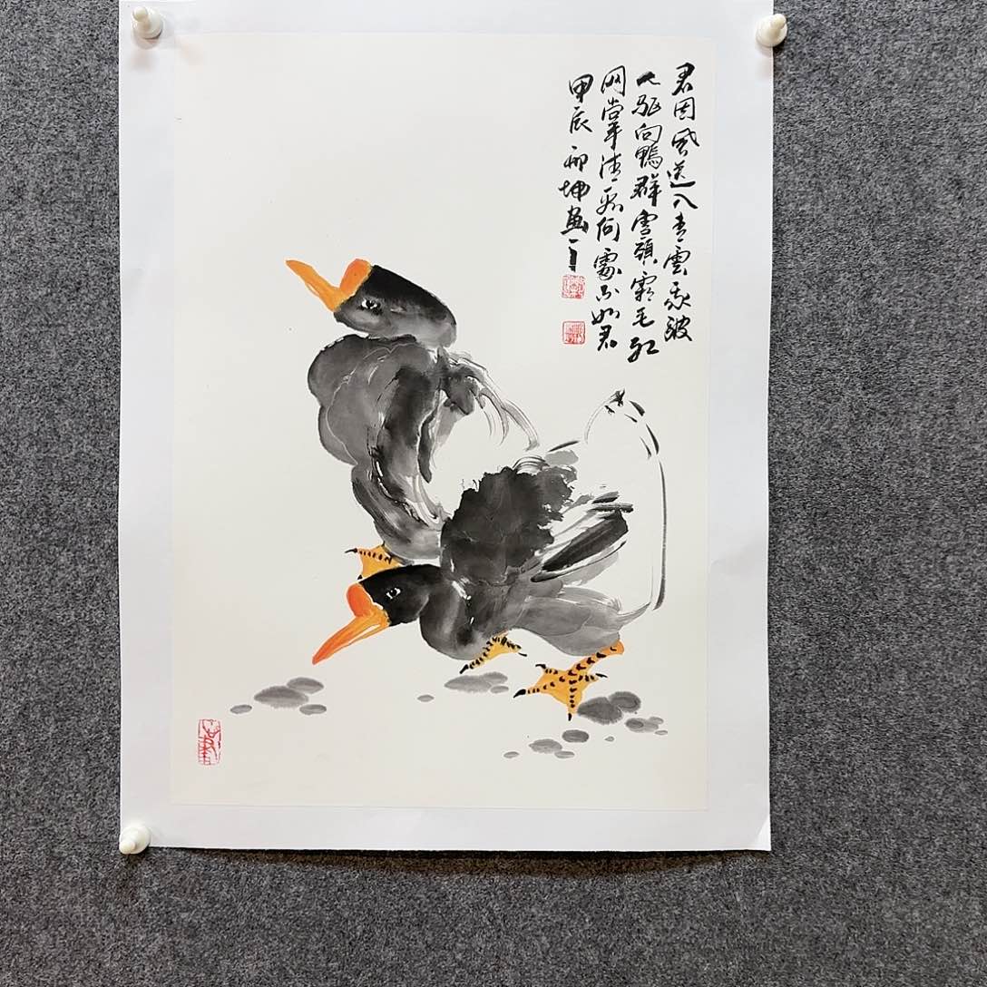 国画邢坤老师手绘作品
