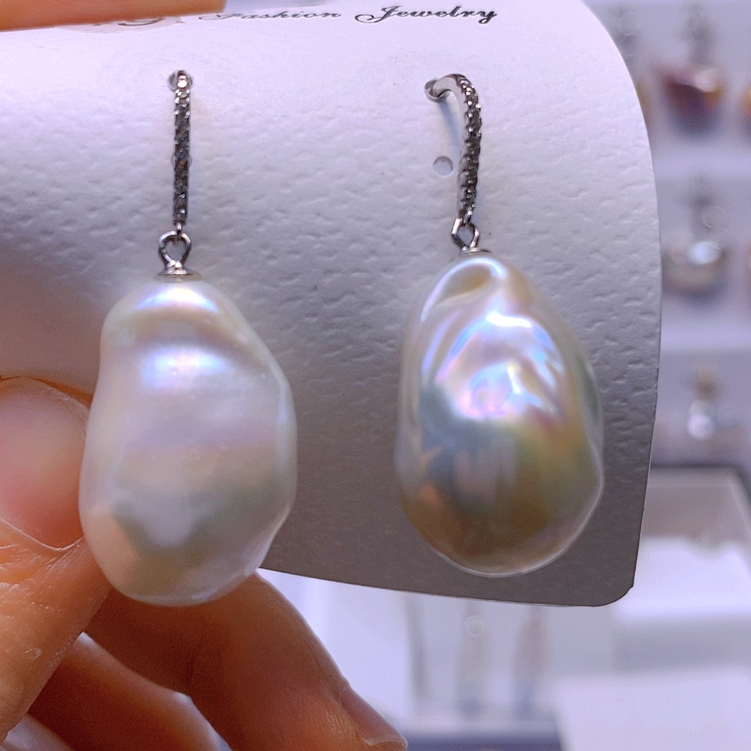 淡水珍珠银S925镶嵌颈饰