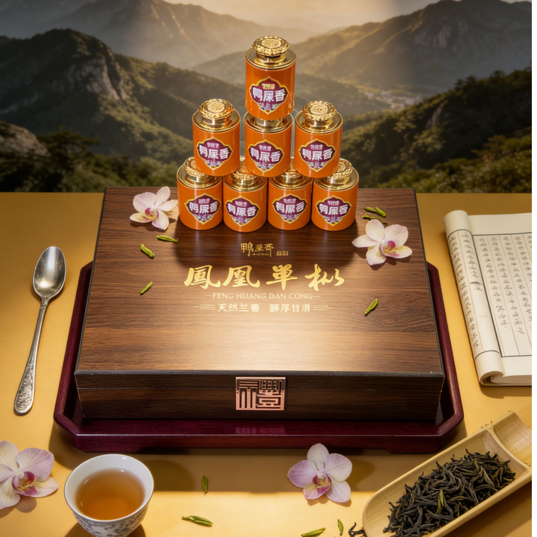 【广东潮州-凤凰单丛】核心原产地-莲花罐-鸭屎香 不带礼盒