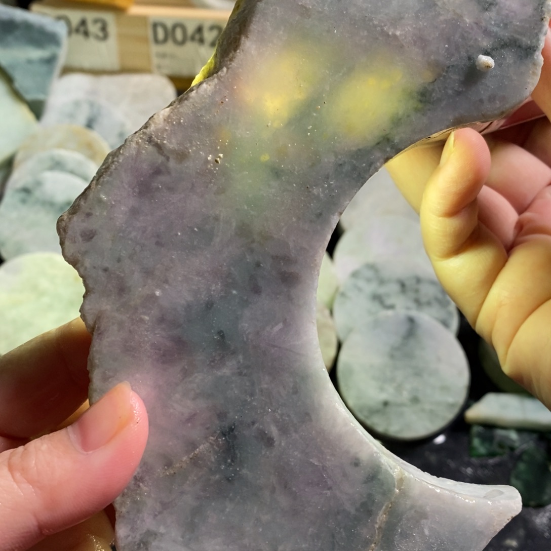 颈饰未镶嵌翡翠天然翡翠