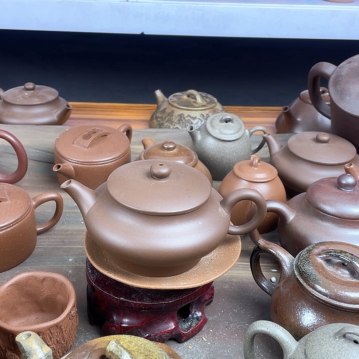 紫砂茶壶处理一把