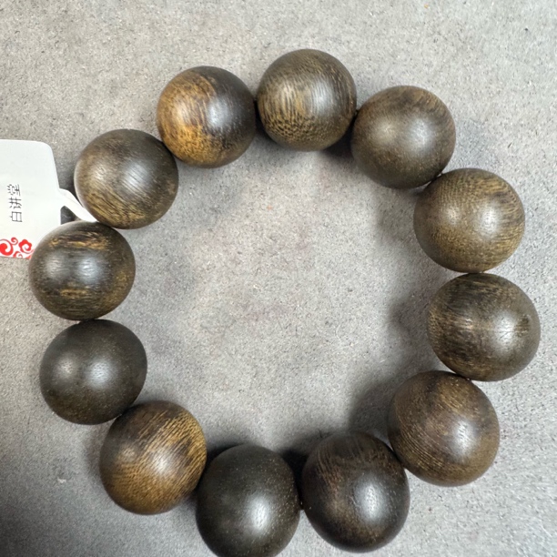B514沉木圆珠手串