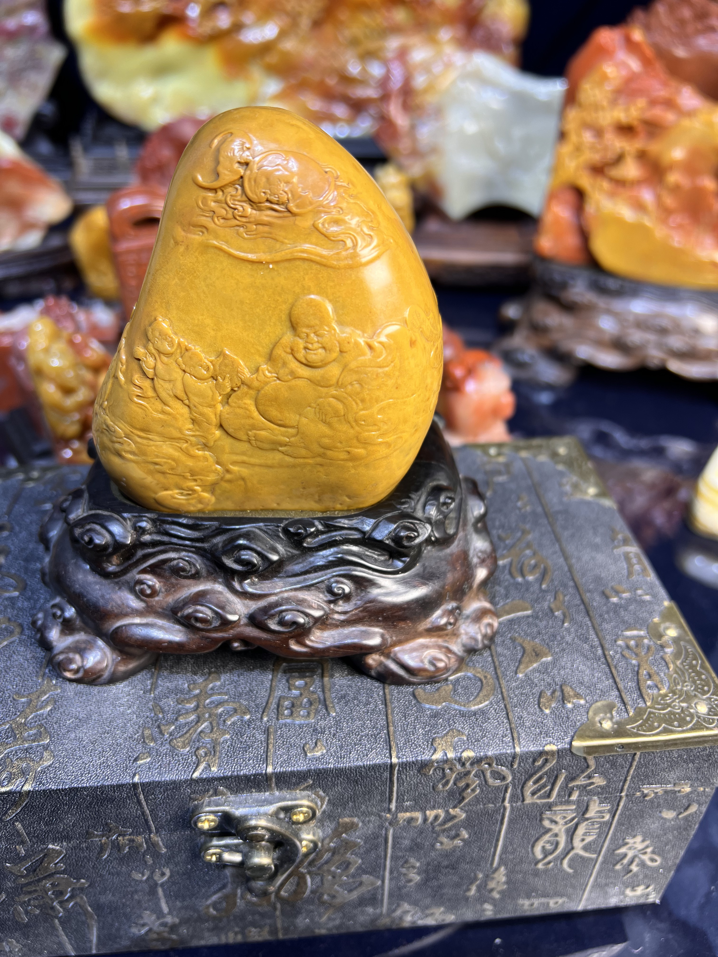 福建寿山石田黄福在眼前