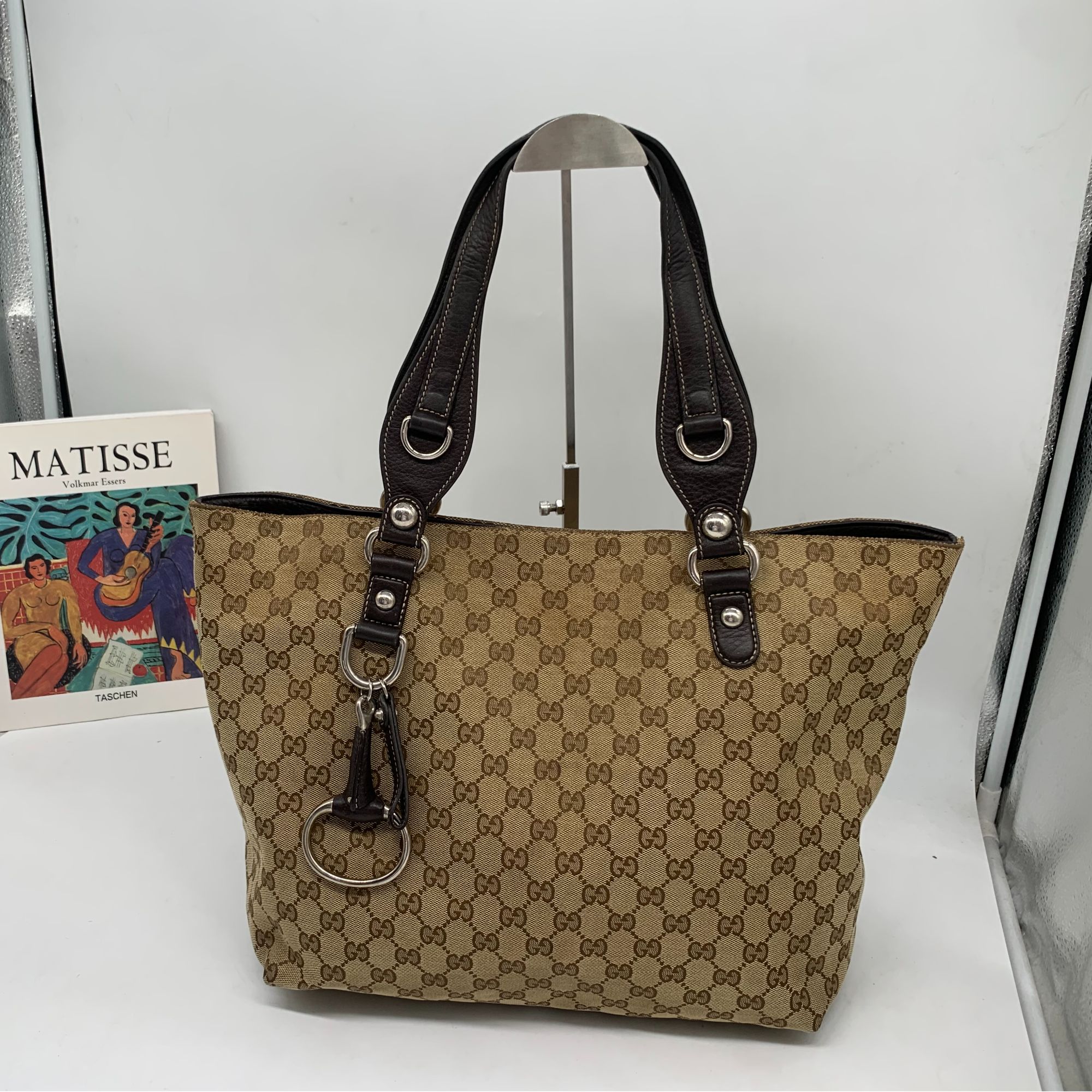 95新 GUCCI/古驰 老花托特包/ AR08527502/7502