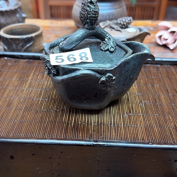 纯手工制作粗陶茶具