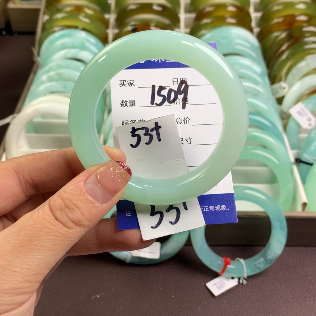 蛇纹石玉手镯未镶嵌1509