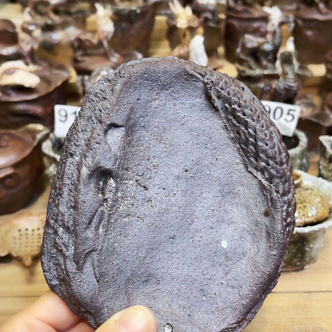 瓶陈思成粗陶手捏壶承