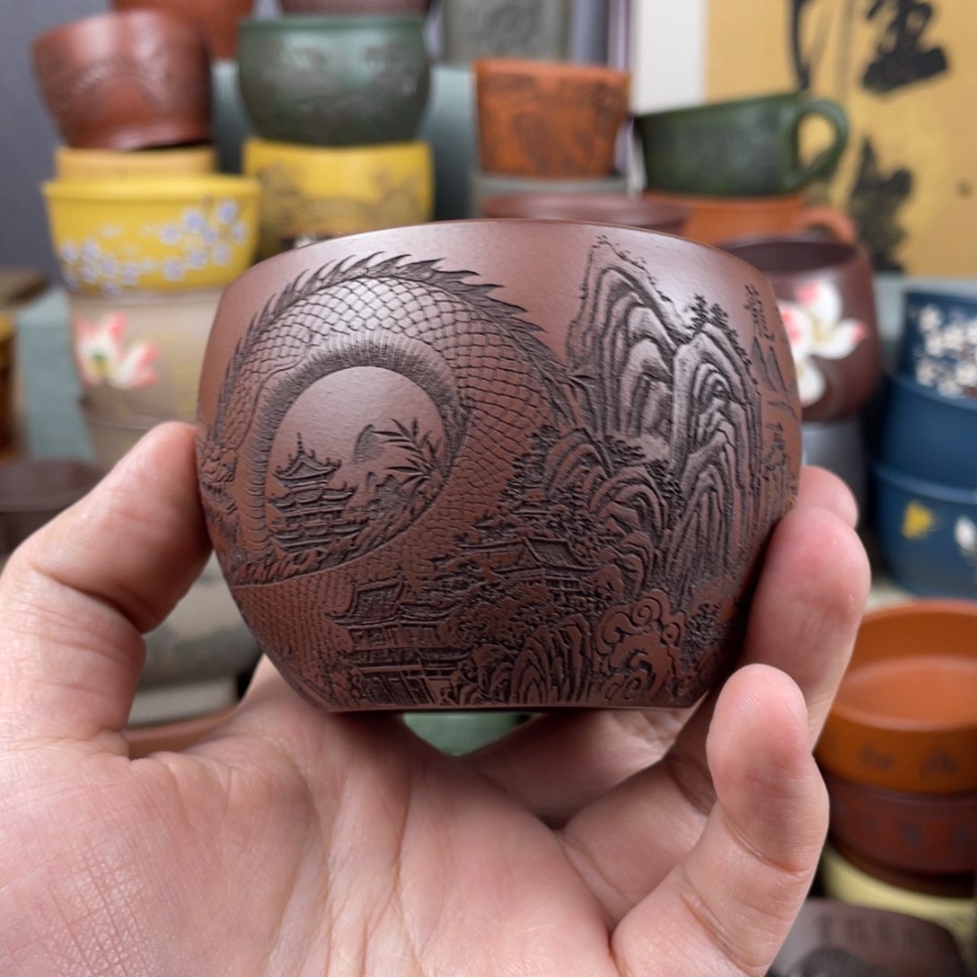 紫砂茶杯紫砂茶杯