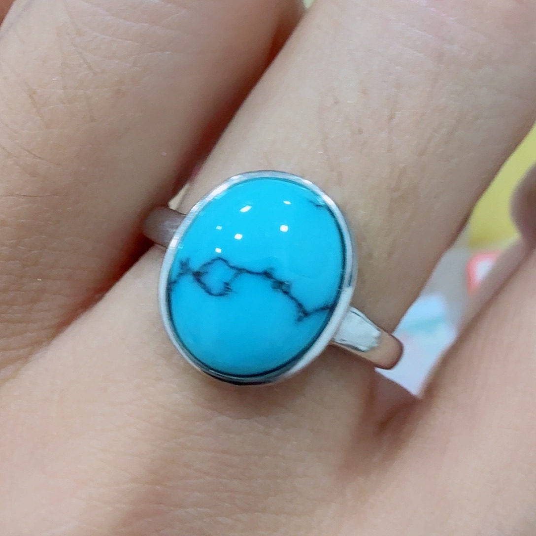 银S925镶嵌绿松石珠宝奇石