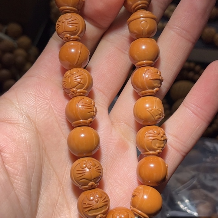 吊坠猴头核桃哆啦A梦全品无瑕无药龙岩料