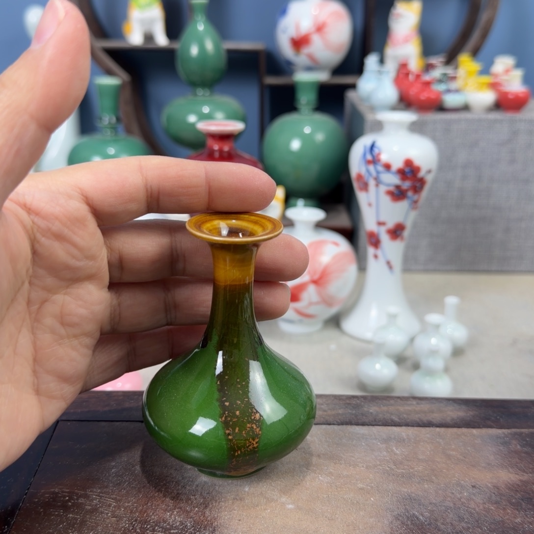 陶瓷手工小花器摆件