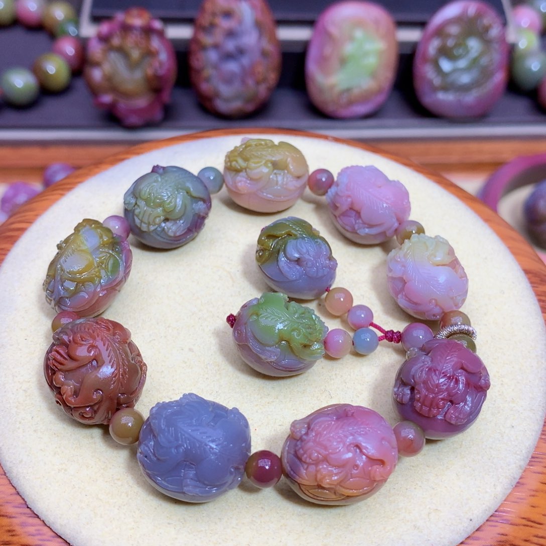 玛瑙手链未镶嵌盐源