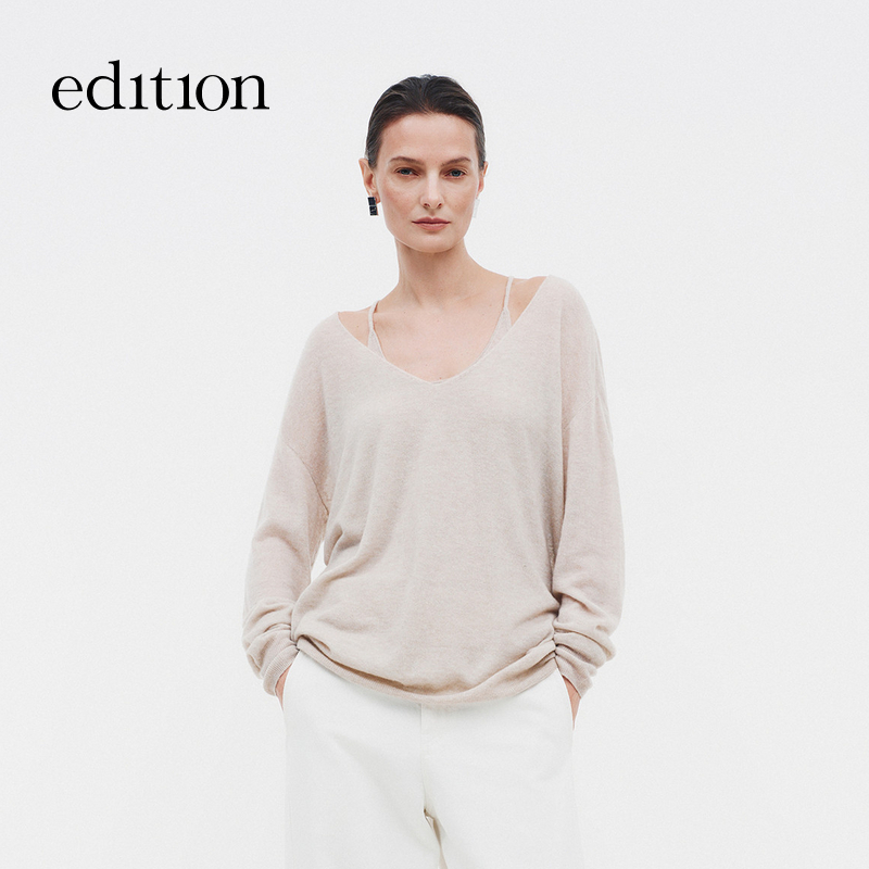 【商场同款】edition2026春季新款吊带V领毛衣两件套#EBF1SWT023