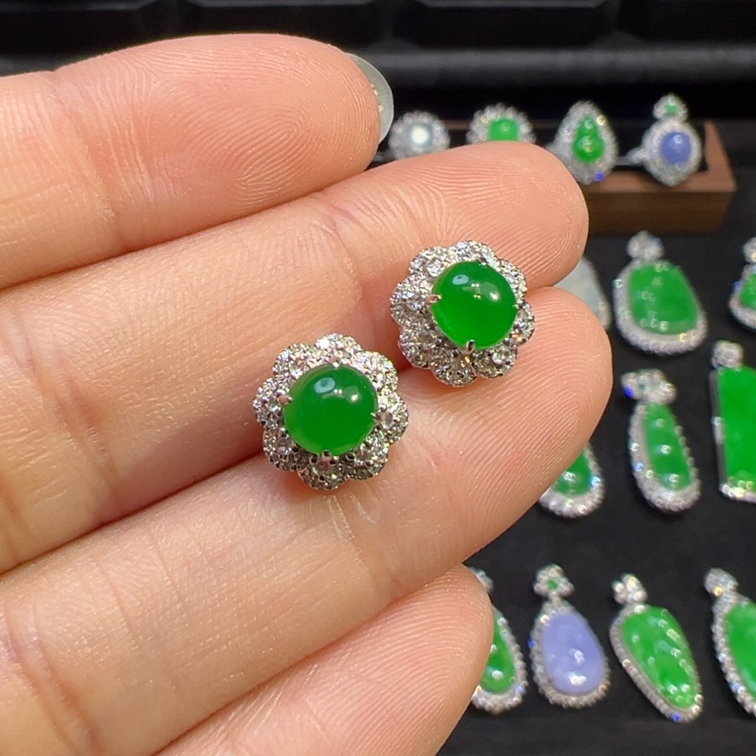 翡翠颈饰18K金镶嵌收货48小时鉴赏期