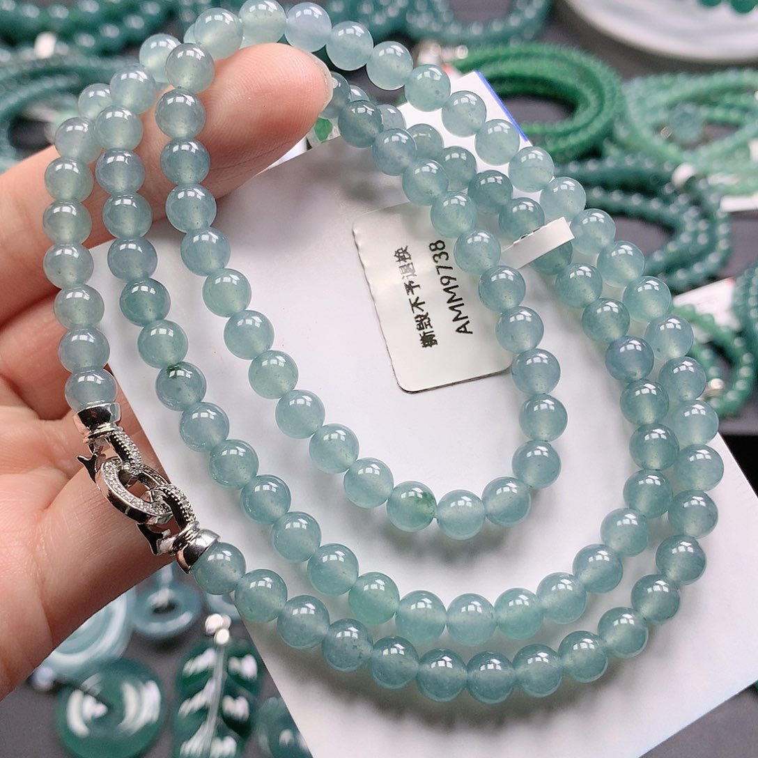 翡翠颈饰未镶嵌珠链卡6