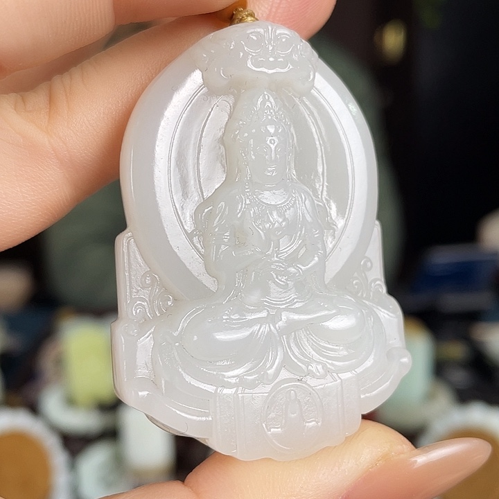 和田玉未镶嵌颈饰定制发货