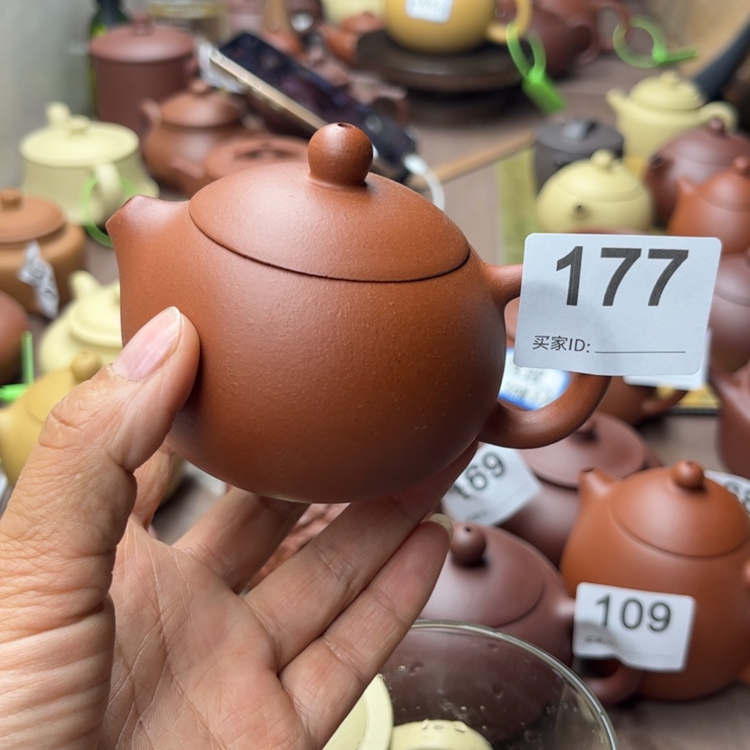 紫砂茶壶小红泥瑕疵150cc