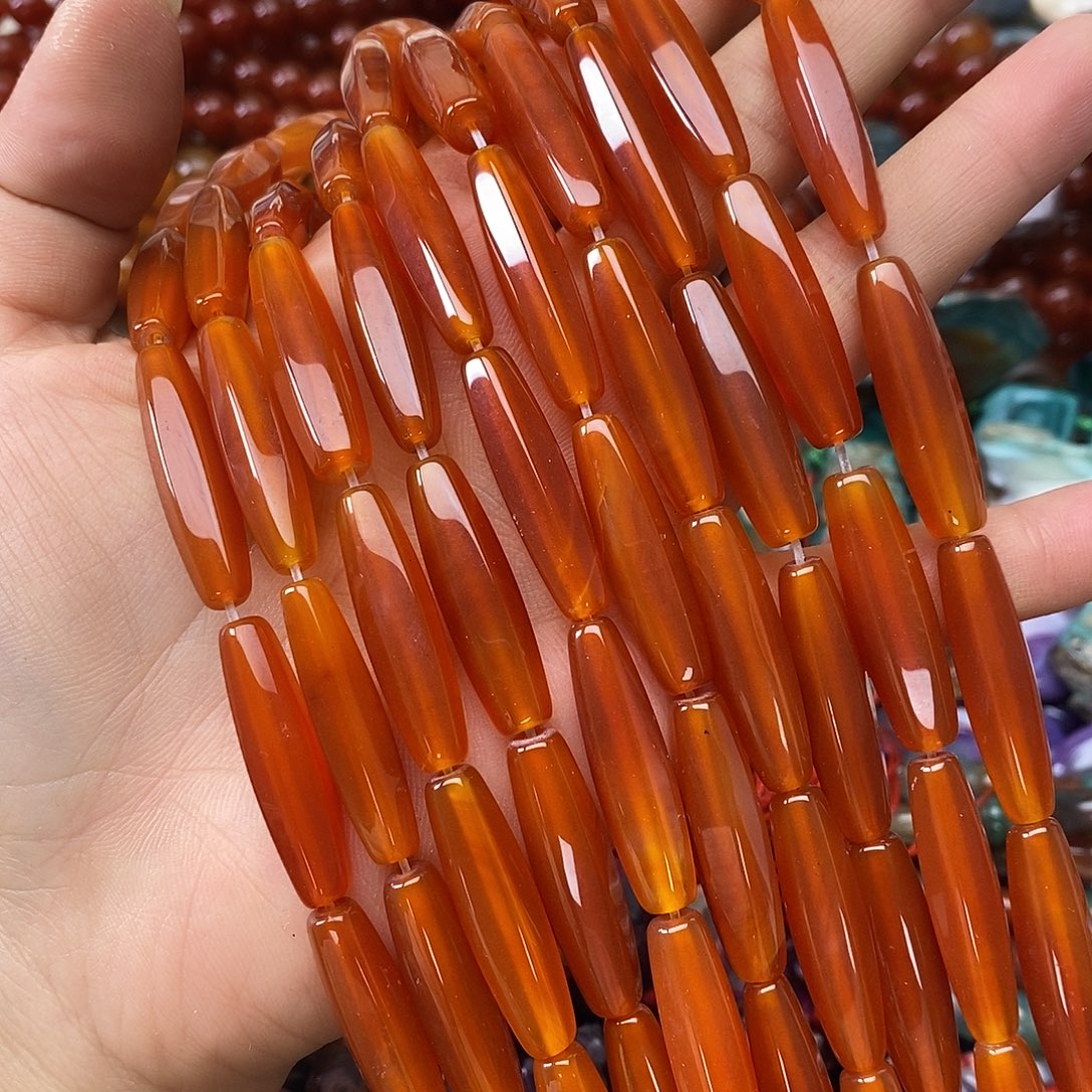 玛瑙/玉髓未镶嵌珠宝半成品玛瑙一条