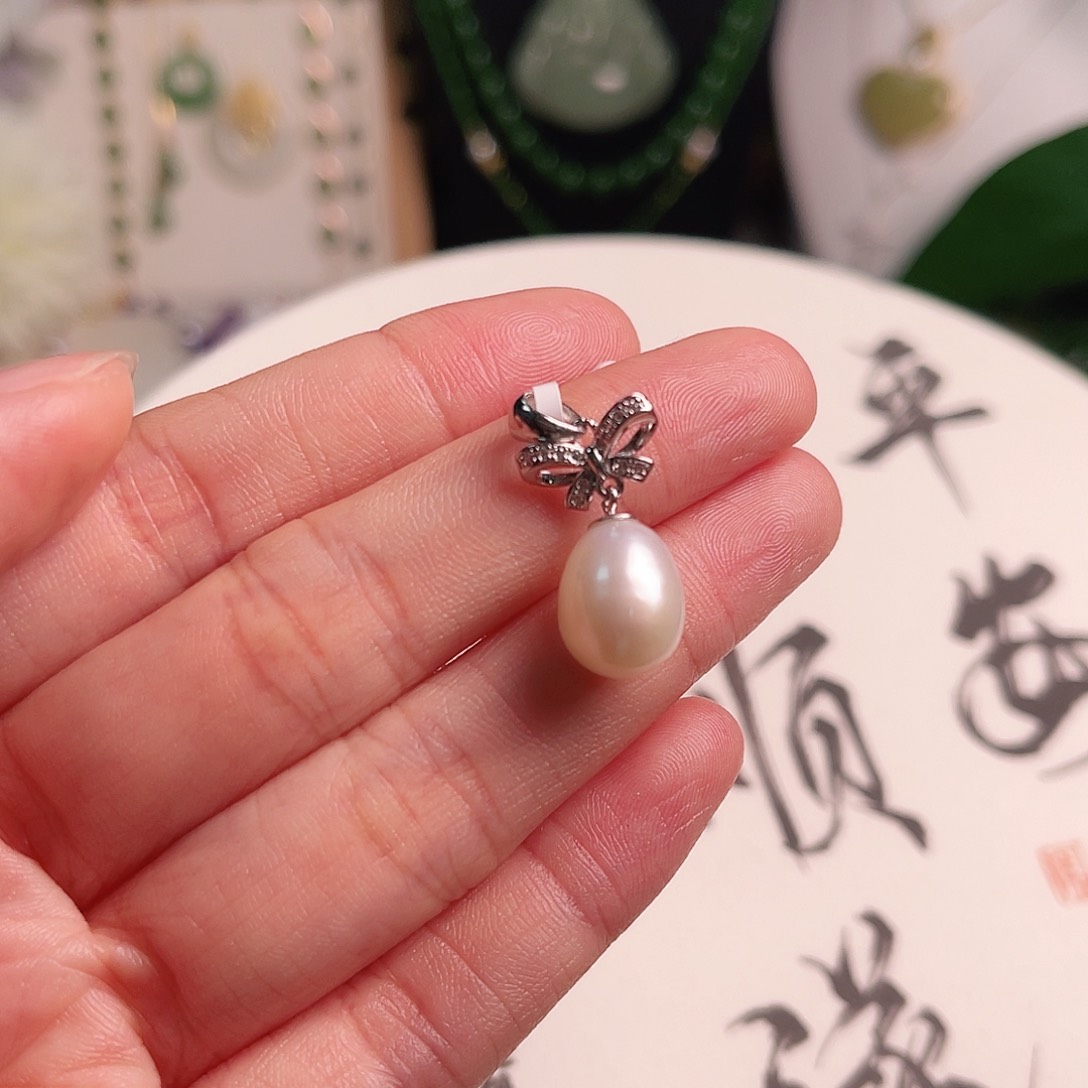 淡水珍珠颈饰银S925镶嵌CS