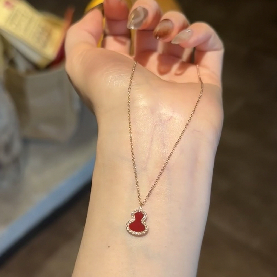 吊坠925银莫桑石 【小葫芦】 葫芦项链  轻奢时尚百搭小众气质