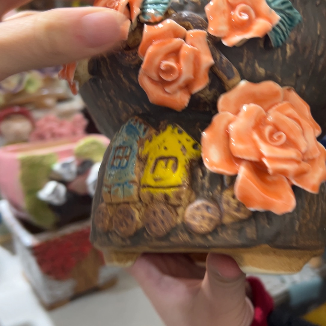 瑕疵169 满20米秒退拉黑花盆