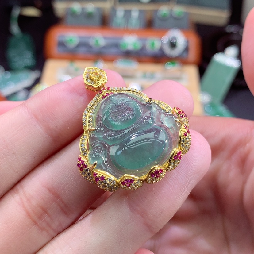 【闪购商品】翡翠颈饰未镶嵌挂件