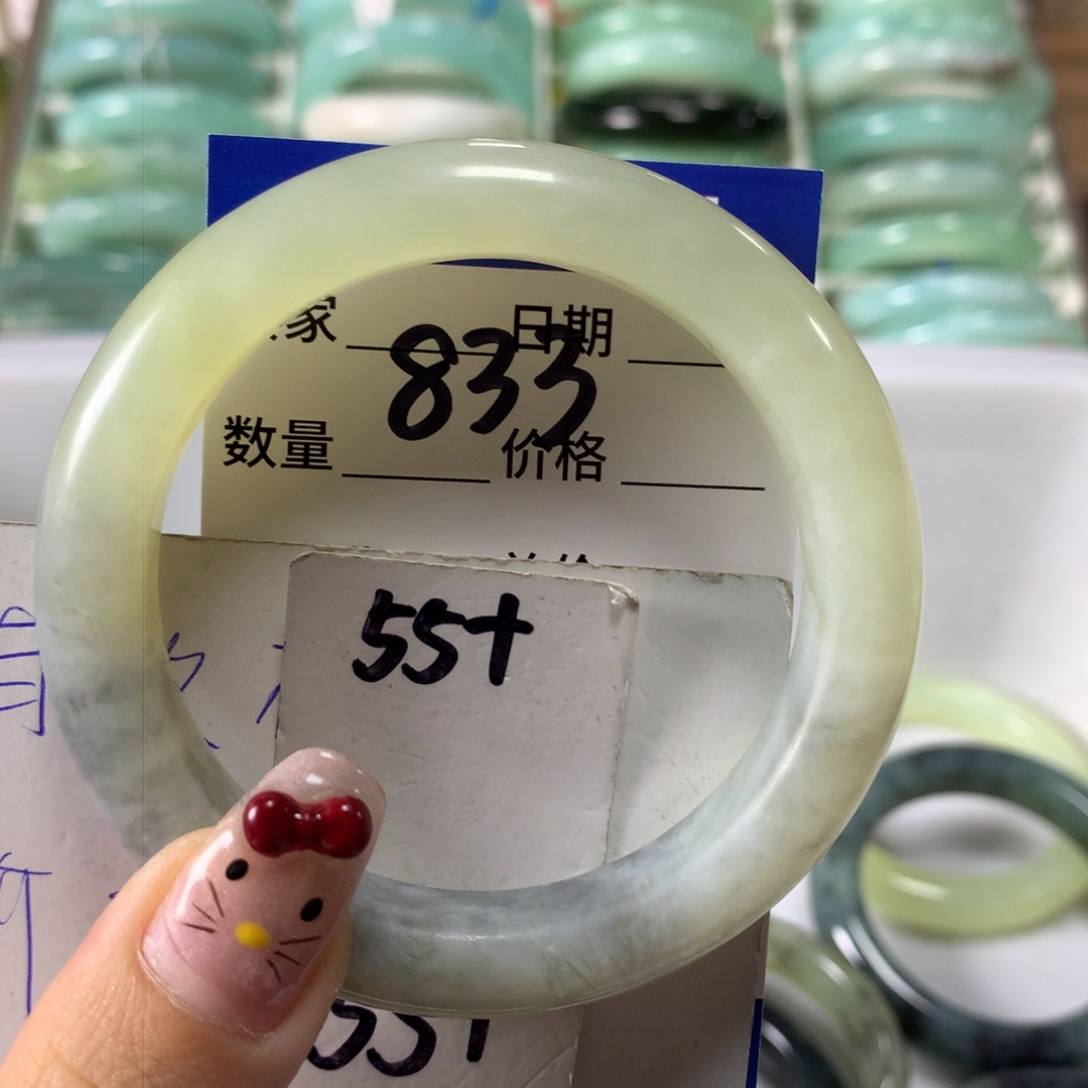 蛇纹石玉手镯未镶嵌833