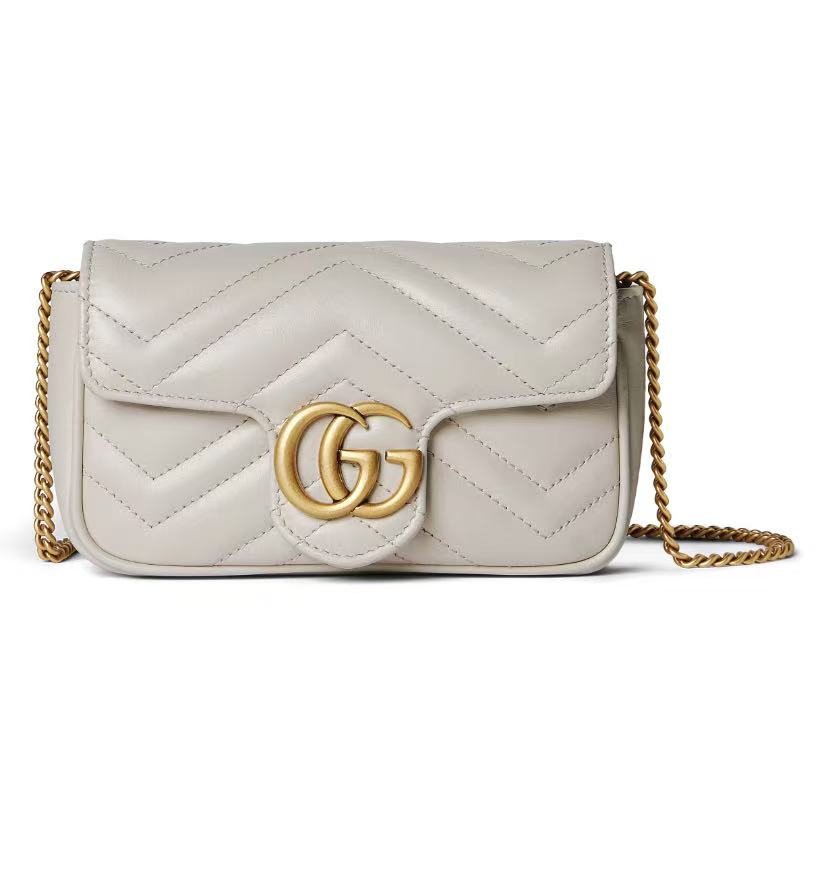 95新 GUCCI/古驰 白金mini马蒙