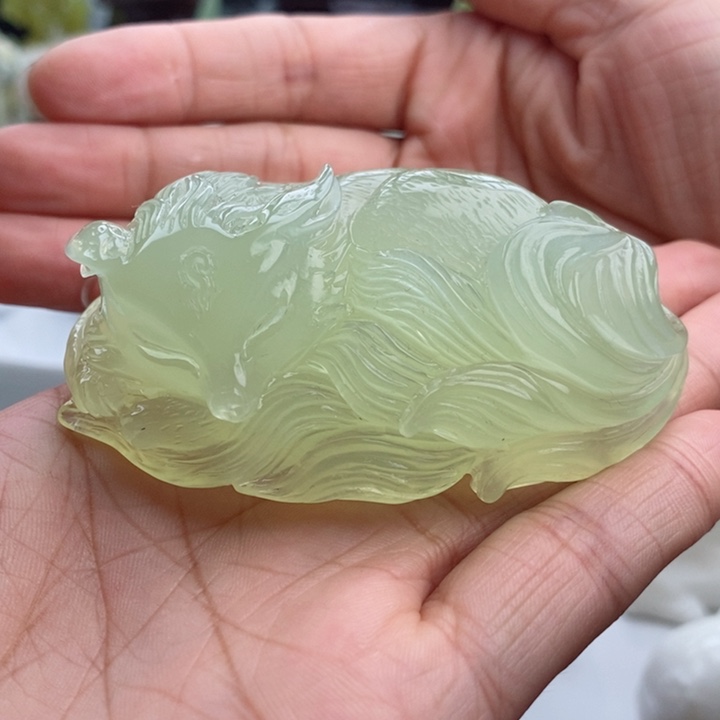 岫玉未镶嵌四大名玉摆件