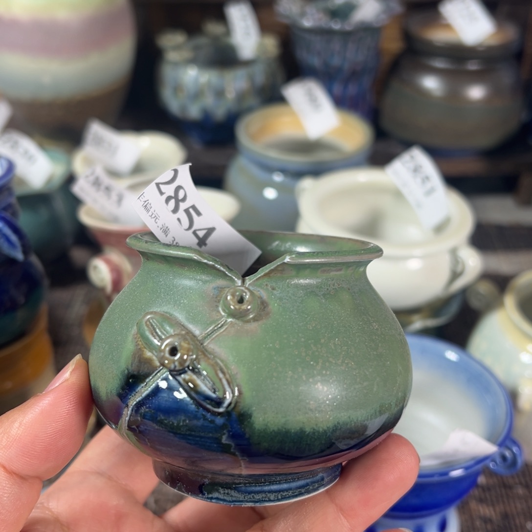 红陶景德镇手工花盆