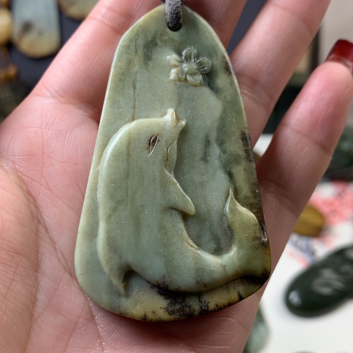 岫岩河磨玉（透闪石质玉）挂件未镶嵌